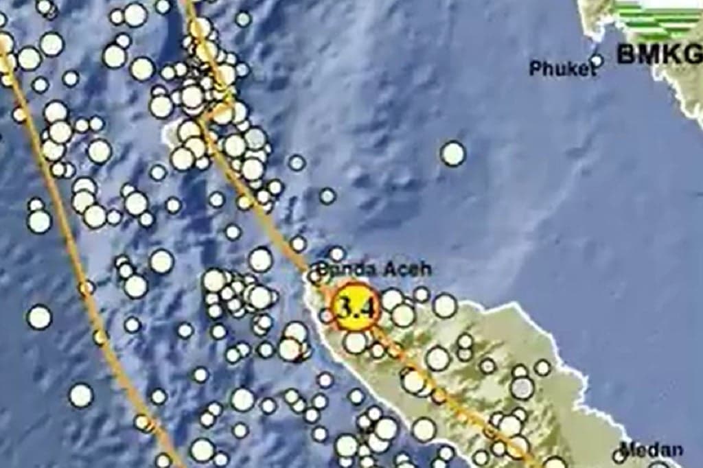 Gempa Dangkal Magnitudo 3,4 Guncang Jantho Aceh Besar, Warga Diminta Waspada