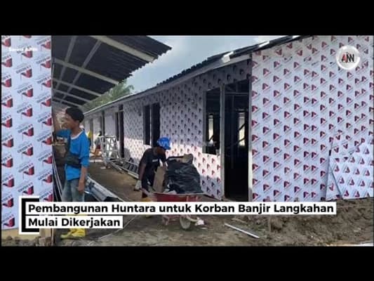 Pembangunan Huntara untuk Korban Banjir Langkahan Dimulai, Warga Aceh Timur Mulai Berharap
