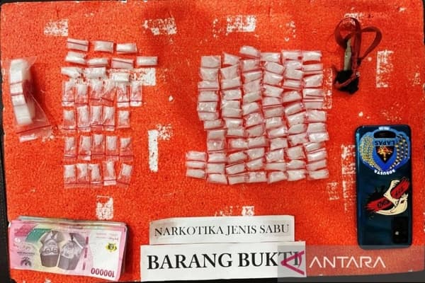 Polisi amankan 114 gram sabu dan pengedar di Nagan Raya, Aceh