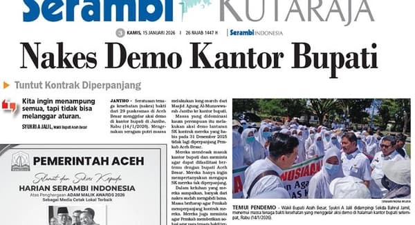Ratusan Nakes Aceh Besar Demo, Kontrak Habis Tanpa Perpanjangan