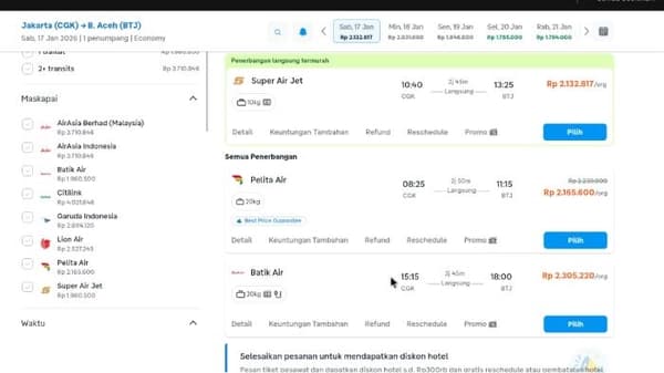 Warga Aceh Terpaksa Pakai Paspor ke Jakarta, Tiket Pesawat Capai Rp 3 Juta