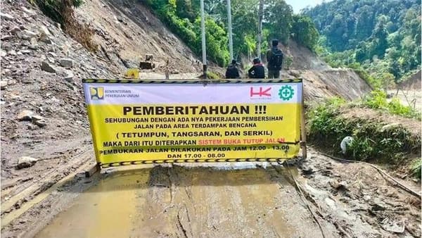 Lalu Lintas Blangkejeren–Kutacane Mulai Normal, Sistem Buka Tutup Masih Berlaku