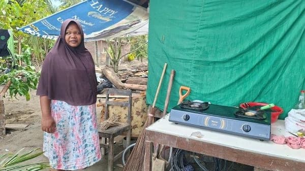 Pasrah di Gubuk Darurat, Keluarga di Bireuen Kehilangan Rumah Akibat Banjir Bandang