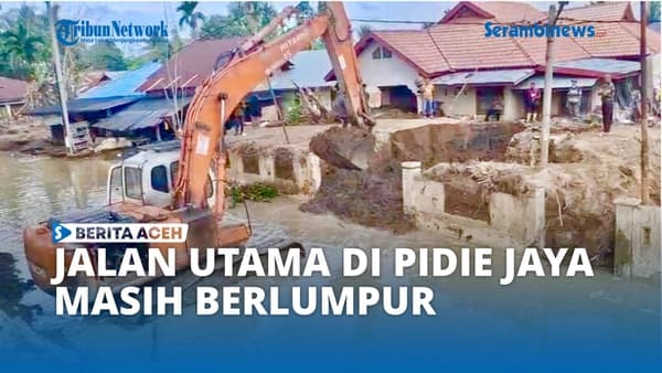 Jalan Utama Pidie Jaya Berlumpur, Warga Terpaksa Putar Rute Hampir Dua Bulan Pascabanjir