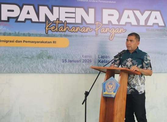 Panen Raya Singkong di Lapas Blangpidie Dorong Kemandirian Pangan Warga Binaan