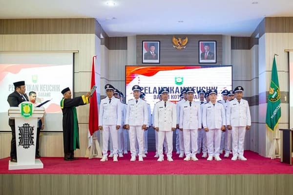 18 Keuchik Sabang Dilantik, Wali Kota Tekankan Disiplin dan Transparansi Anggaran
