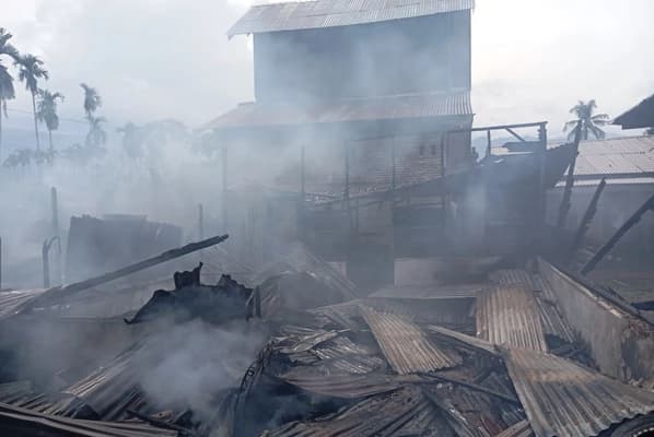 Tujuh Rumah Warga Aceh Tenggara Terbakar Diduga Ulah ODGJ, Empat Rusak Berat