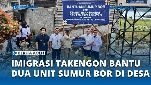 Sumur Bor dari Imigrasi Takengon Bantu Warga Aceh Tengah Pasca Bencana