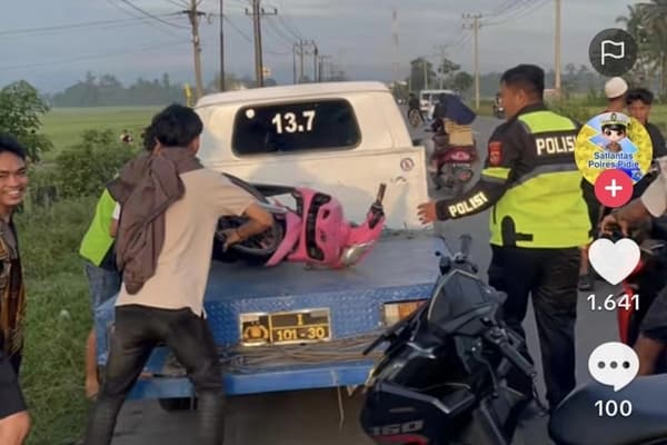 Polisi Bubarkan Balapan Liar di Pidie, 12 Sepeda Motor Diamankan