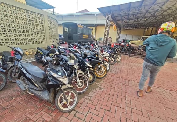 33 Motor Knalpot Brong Ditilang Polresta Banda Aceh Jelang Puasa