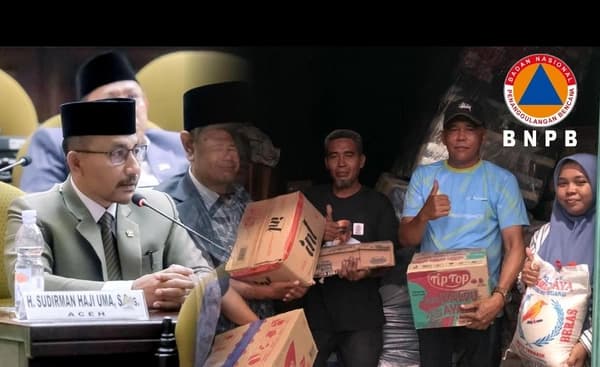 Warga Aceh Tamiang Terima Bantuan BNPB Pascabanjir Melumpuhkan Ekonomi