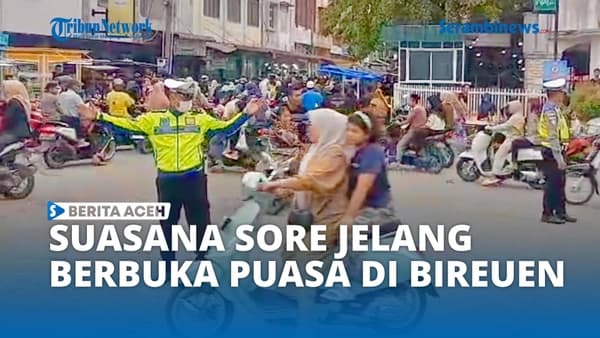 Ramai Bireuen Jelang Berbuka, Satlantas Turunkan 12 Personel
