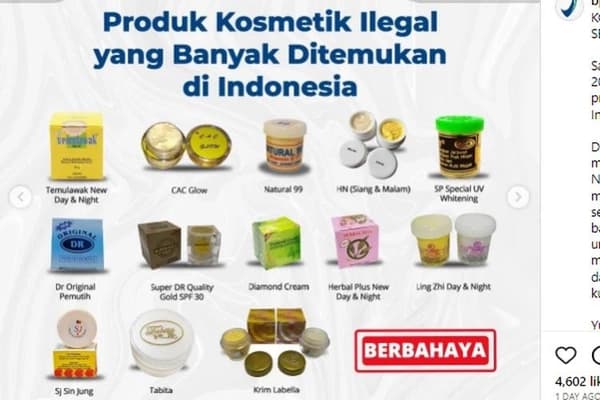 Waspada 26 Kosmetik Berbahaya BPOM Masih Beredar di Aceh, Cek Daftarnya