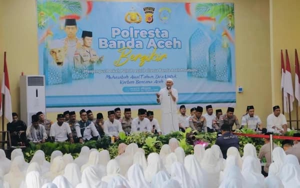 Polresta Banda Aceh dan Bhayangkari Doa Bersama untuk Korban Banjir Aceh