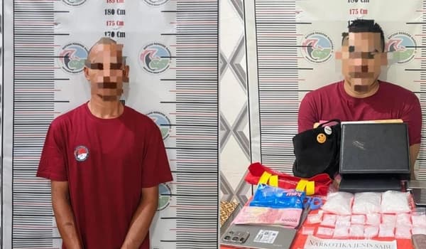 Polisi Nagan Raya Amankan 4 Ons Sabu, Dua Pengedar Ditangkap