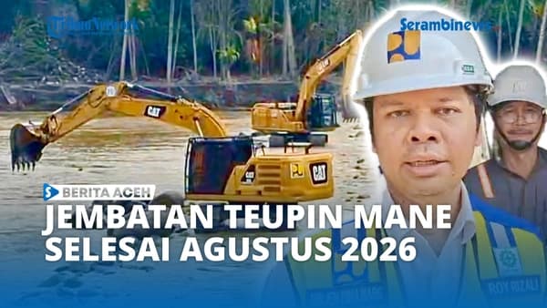 Jembatan Teupin Mane Dibangun Dua Bentang, Target Selesai Agustus 2026
