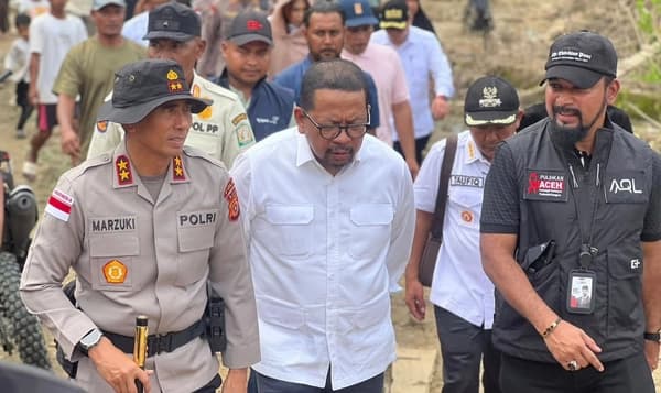 KSP Tinjau Banjir Aceh Timur, Warga Butuh Air Bersih dan Hunian Tetap