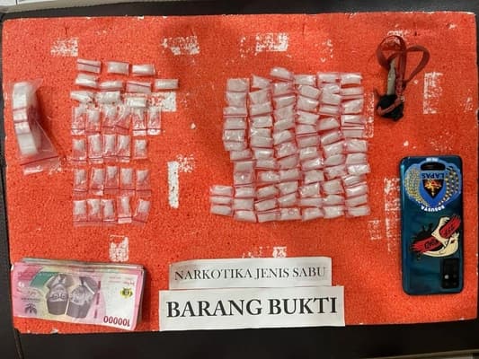 Polisi Nagan Raya Tangkap Pengedar Sabu, Sita 114 Paket di Desa Sido Jadi