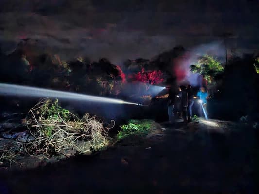 Kebakaran Lahan di Meureubo Ganggu Pernapasan Warga, Tim BPBD Aceh Barat Tangani