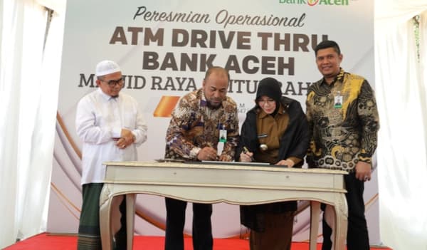 Bank Aceh Hadirkan ATM Drive Thru Dekat Masjid Raya Baiturrahman