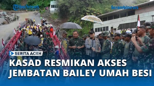 Jembatan Umah Besi Bener Meriah Pulih, Warga Aceh Kembali Terhubung