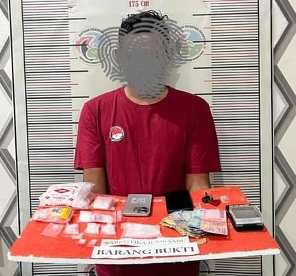 Pengedar Sabu Diamankan di Nagan Raya, 42 Gram Sabu Disita Polisi