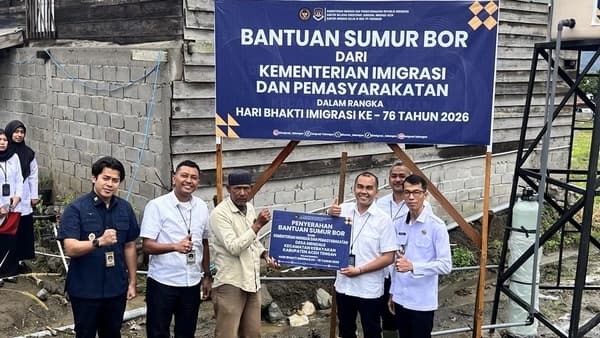 Sumur Bor dari Imigrasi Takengon Bantu Warga Mendale dan Toweren Uken Pasca Bencana