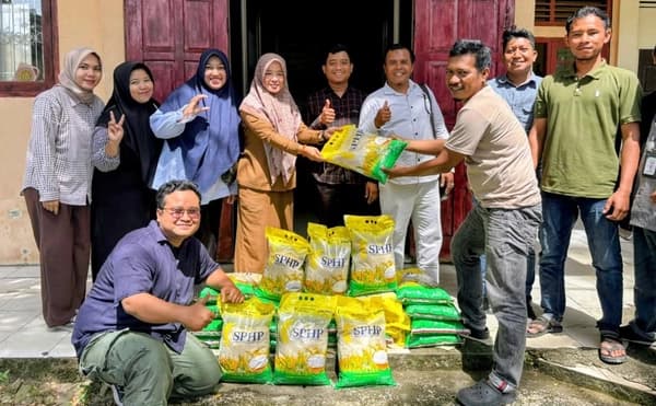 Bantuan Beras dari KDMP Abdya untuk Korban Banjir Bener Meriah