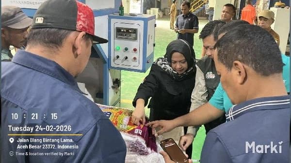Tim Saber Pangan Aceh Pantau Kilang Padi Meutuah Baro Jelang Ramadhan