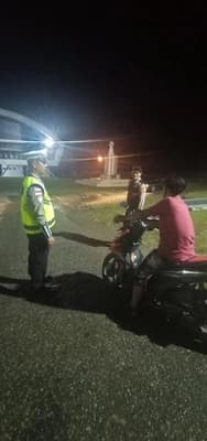 Polisi Patroli Subuh Cegah Balap Liar di Kota Jantho Aceh Besar