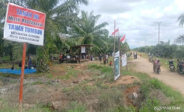 Warga Subulussalam Tunggu Jawaban PT ASN Soal Sengketa Lahan 400 Hektar