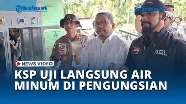 KSP Minum Air Purifier di Pengungsian Aceh Timur, Warga Penasaran Kualitasnya