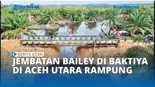 Jembatan Bailey Baktiya Rampung, Warga Dua Desa Aceh Utara Terhubung Kembali