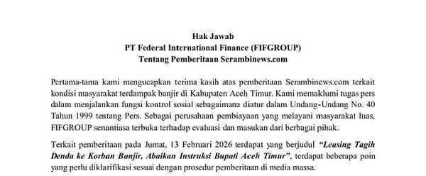 FIFGROUP Aceh Timur Beri Stimulus Restrukturisasi untuk Korban Banjir