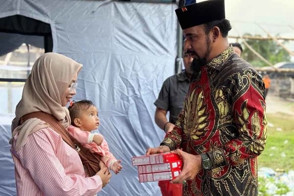 Bupati Aceh Timur Ingatkan Warga Jaga Fasilitas Huntara di Blang Nie