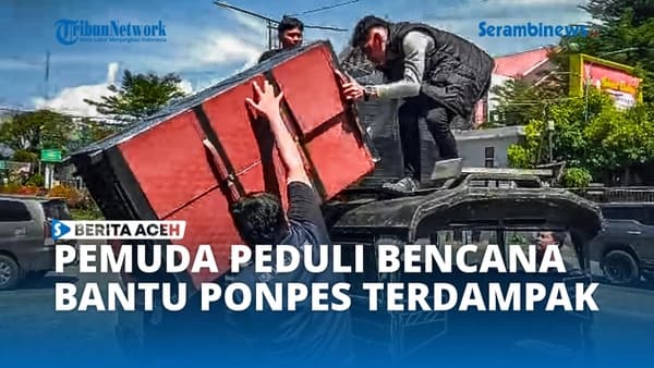 Aliansi Pemuda Aceh Tenggara Salurkan 11 Lemari Pakaian untuk Santri Korban Banjir Bandang