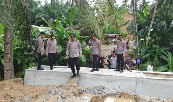 Kapolda Aceh Tinjau Huntap Korban Banjir Aceh Tamiang, Progres 45 Persen