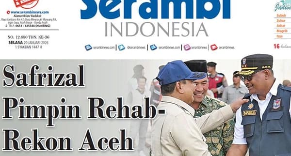 Safrizal Pimpin Posko Rehab-Rekon Aceh untuk Percepat Pemulihan Bencana
