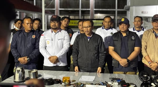 Razia Lapas Blangpidie Temukan Puluhan Barang Terlarang, Potensi Ganggu Keamanan