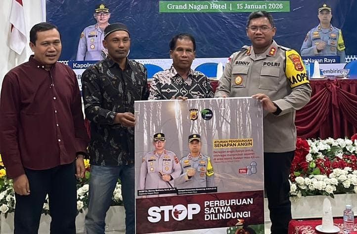 Kapolres Nagan Raya Larang Senapan Angin, Lindungi Rawa Gambut Tripa