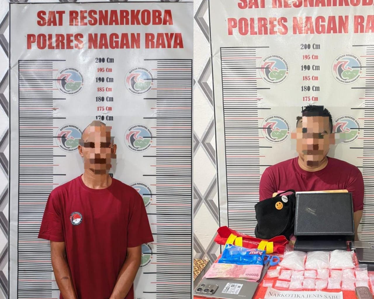 Polisi Amankan Dua Tersangka dan 400 Gram Sabu di Nagan Raya