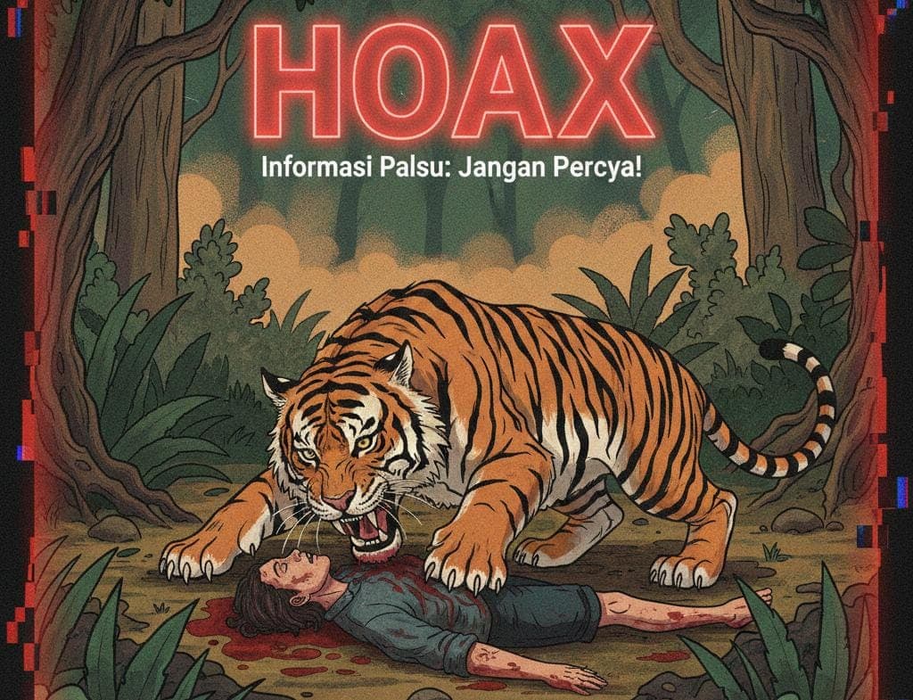Polisi Nagan Raya Pastikan Video Warga Diterkam Harimau di Tadu Raya Hoaks