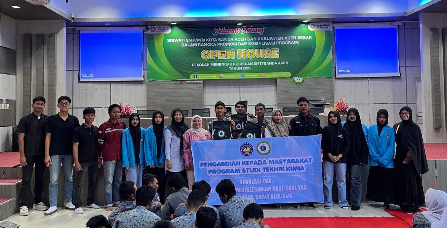 Program Studi Teknik Kimia USK Bantu Siswa SMK-SMTI Banda Aceh Siap Hadapi TKA