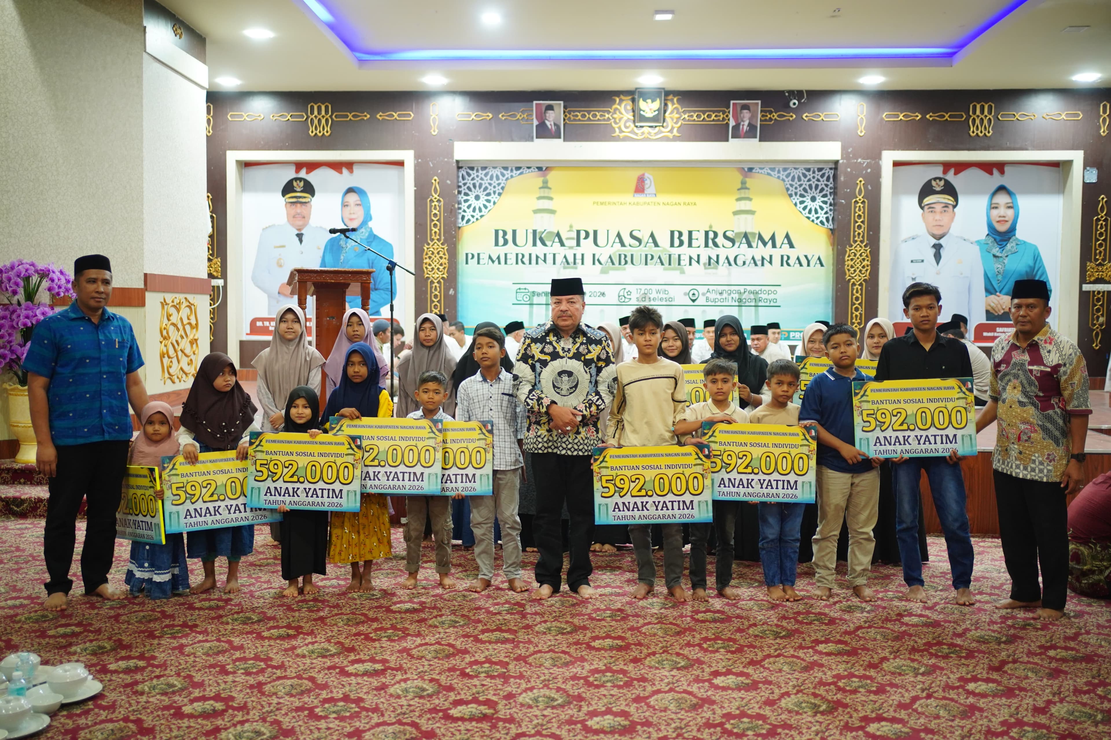 Bupati Nagan Raya Salurkan Rp1 Miliar untuk 1.832 Anak Yatim Jelang Idulfitri