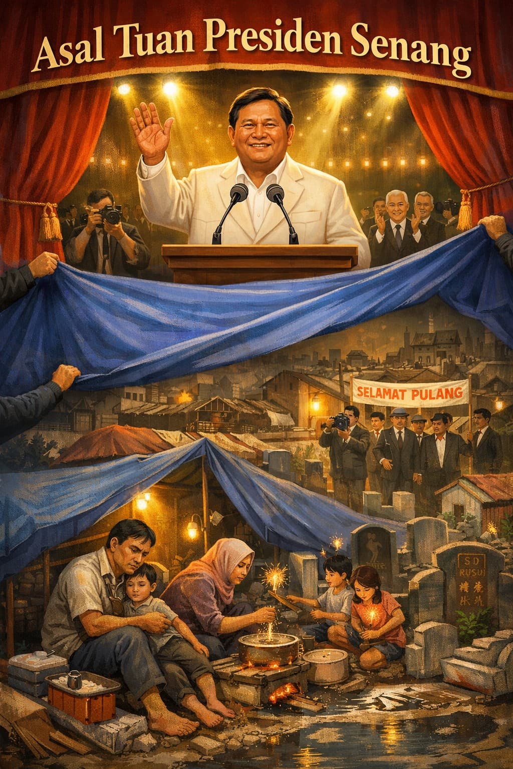 Di Balik Senyum Presiden: Warga Aceh Tamiang Masih Hidup di Tenda Pengungsian