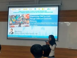 Mahasiswa USK Perkenalkan Model Pemulihan Pasca Bencana oleh Anak di Forum Internasional