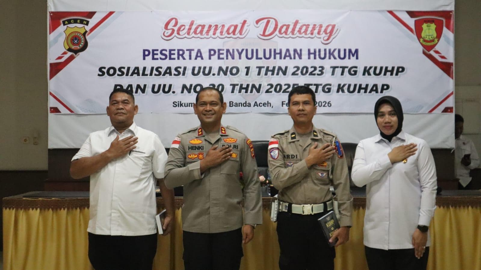 Polres Banda Aceh Siap Terapkan KUHP-KUHAP Baru untuk Keadilan yang Lebih Humanis
