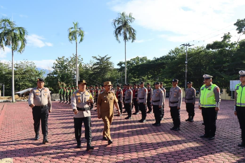 Polres Aceh Besar Gelar Apel Pasukan Operasi Lilin Seulawah 2025, Ini Pesan AKBP Sujoko