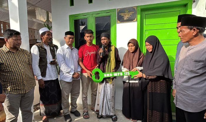 Abiya Jeunieb Serahkan Rumah BMU Ke-125 untuk Wanita Mualaf di Aceh Besar