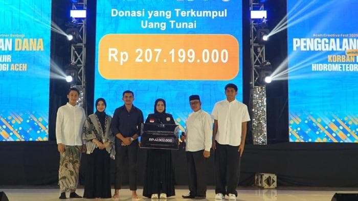 Aceh Creative Fest 2025 × Partner Berbagi Kumpulkan Donasi Rp 207 Juta untuk Korban Bencana Aceh
